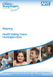 Weaning Health Visiting Teams Huntingdon Area
