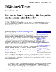 Therapy for Sexual Impulsivity