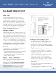 Epidural Blood Patch - Intermountain Healthcare