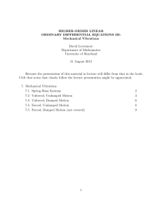 Higher-Order Linear Equations III: Mechanical