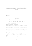 Suggested solutions to 2015 MEK2500 Mock Exam