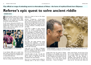 Referee`s epic quest to solve ancient riddle