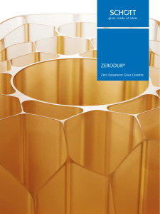 ZERODUR ® - Catalogue