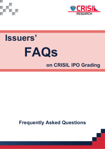 FAQs by Issuers