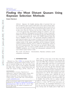 Finding the Most Distant Quasars Using Bayesian Selection Methods
