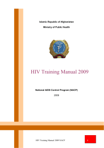 HIV Training Manual 2009