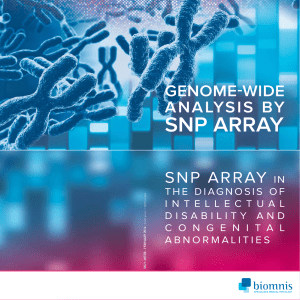 Genome-wide analysis by SNP Array