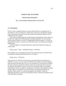 Energy System Alternatives Part 1. Electromagnetic Principles