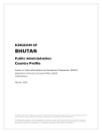 Bhutan Public Administration Profile