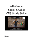 6th Grade Social Studies CFE Study Guide