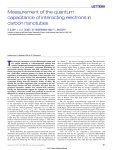 Measurement of the quantum capacitance of interacting electrons in