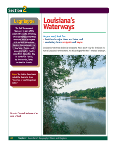 Louisiana`s Waterways Louisiana`s Waterways