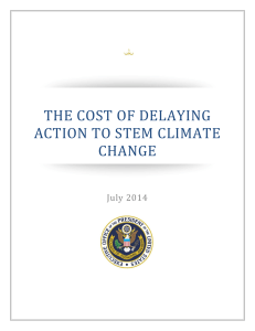 THE COST OF DELAYING ACTION TO STEM CLIMATE CHANGE