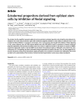 Ectodermal progenitors derived from epiblast