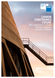 Carbon Constrained Future - AGL Sustainability Report 2016