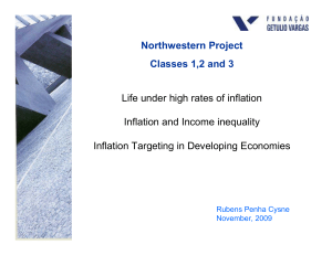 Life under high rates of inflation Inflation and Income inequality