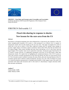FIRSTRUN Deliverable 3.3 Fiscal risk