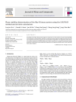 Journal of Alloys and Compounds Phase stability determination of