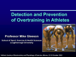 Detection and Prevention of Overtraining in Athletes