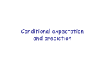 Conditional expectation and prediction