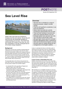 Sea Level Rise - Parliament UK