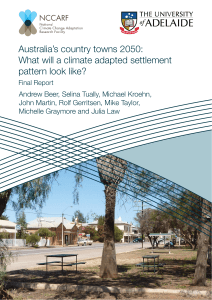 Australia`s country towns 2050: What will a climate