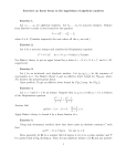 Exercises on linear forms in the logarithms of algebraic numbers