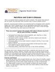 Nutrition and Crohn`s Disease