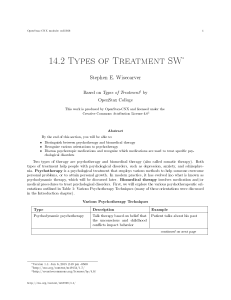 14.2 Types of Treatment SW