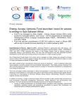 Energy Access Ventures Fund launched: boost for access to energy