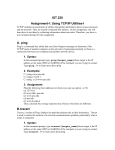 IST 220 Assignment-I: Using TCP/IP Utilities-I