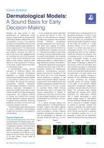 Dermatological Models: A Sound Basis for Early Decision
