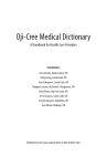 Oji-Cree Medical Dictionary - Sioux Lookout Meno Ya Win Health
