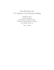 Issue Divisions and US Supreme Court Decision