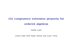 On congruence extension property for ordered algebras