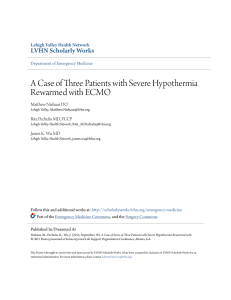 A Case of Three Patients with Severe Hypothermia Rewarmed with