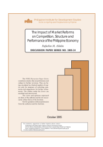 The Impact of Market Reforms on Competition, Structure and