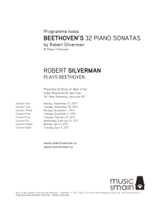 BEETHOVEN`S 32 PIANO SONATAS ROBERT SILVERMAN