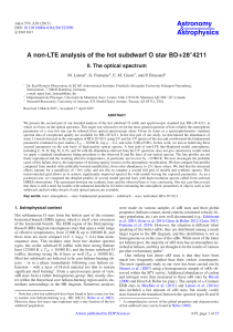 A non-LTE analysis of the hot subdwarf O star BD+28°4211