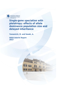 Single-gene speciation with pleiotropy: effects of allele dominance