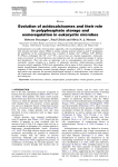 Evolution of acidocalcisomes and their role in polyphosphate