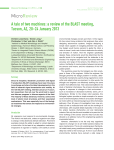 a review of the BLAST meeting, ï - Bacterial Locomotion and Signal