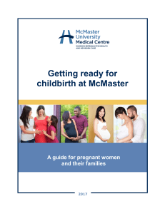 Getting ready for childbirth at McMaster