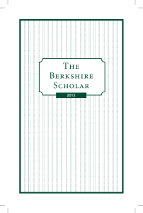 The Berkshire Scholar