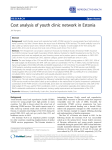 Cost analysis of youth clinic network in Estonia