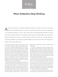 When Antibiotics Stop Working