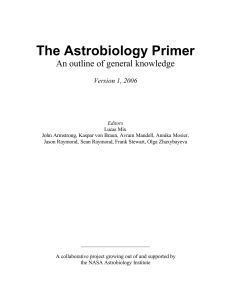 The Astrobiology Primer