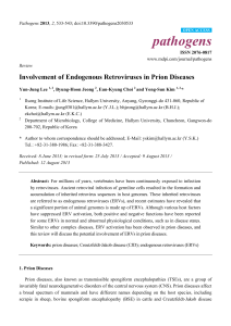 Involvement of Endogenous Retroviruses in Prion Diseases