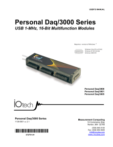 Personal Daq/3000 Series