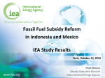 Findings and key recommendations of the IEA study
